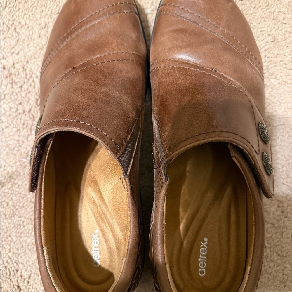 Aetrex Women's Brown Leather comfort shoes